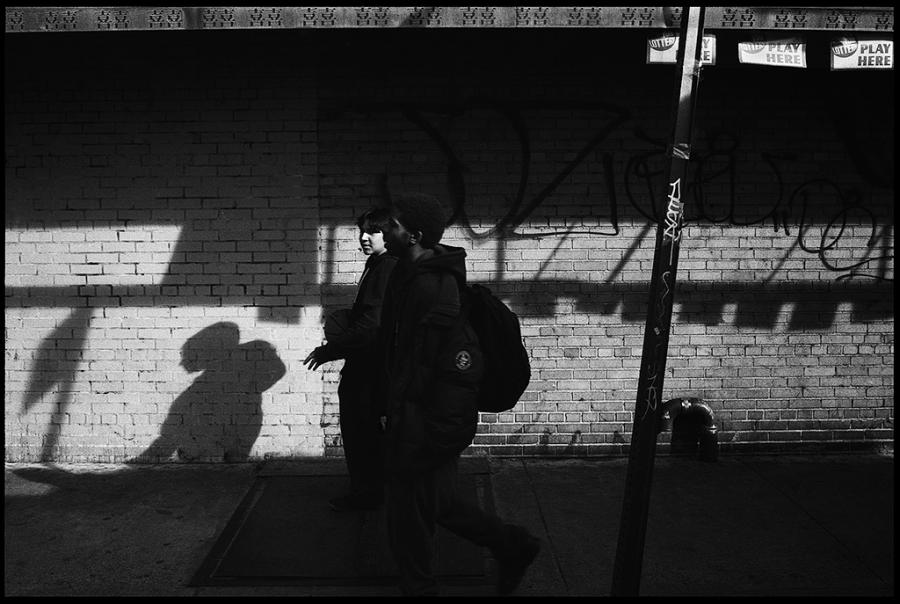 lower east side - black and white photo