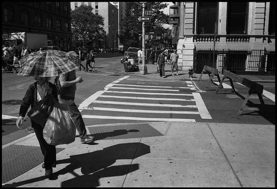 east village - black and white photo