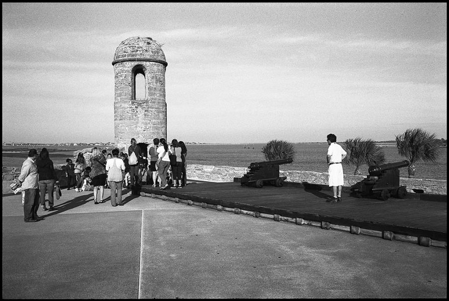 on the road - black and white photo