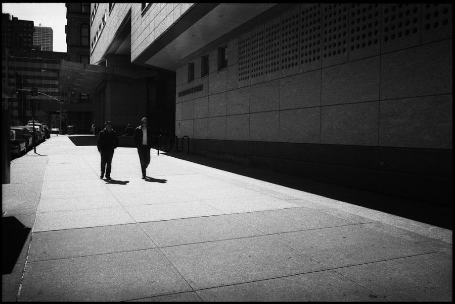 lower east side - black and white photo