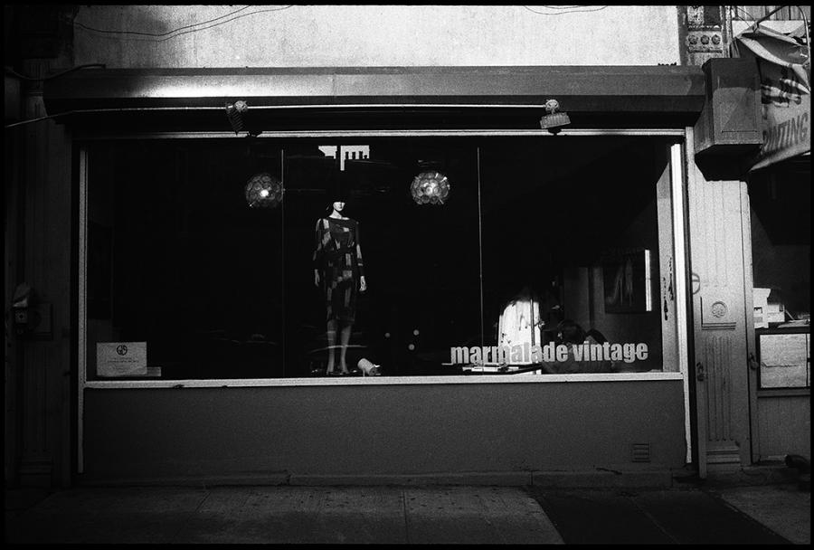 lower east side - black and white photo