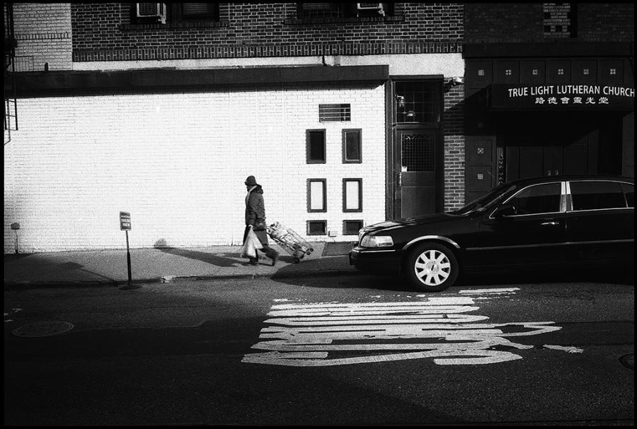 lower east side - black and white photo