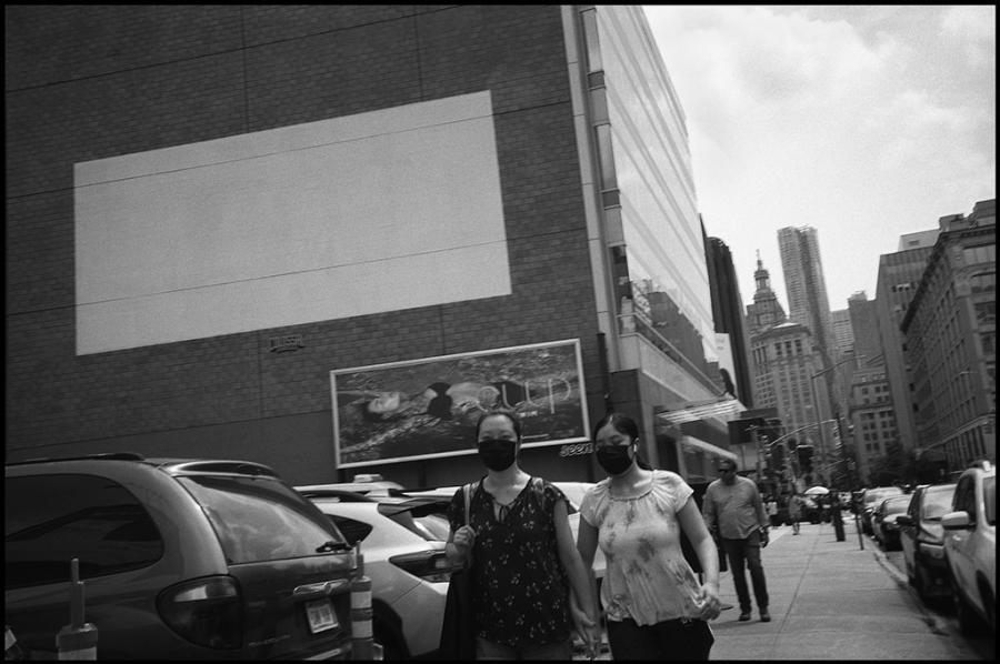 lower east side - black and white photo