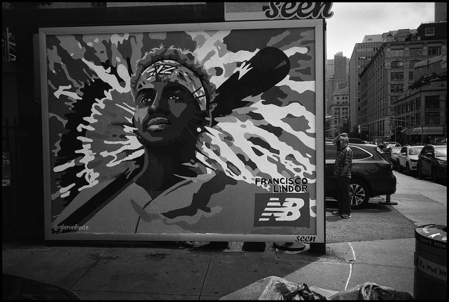 lower east side - black and white photo