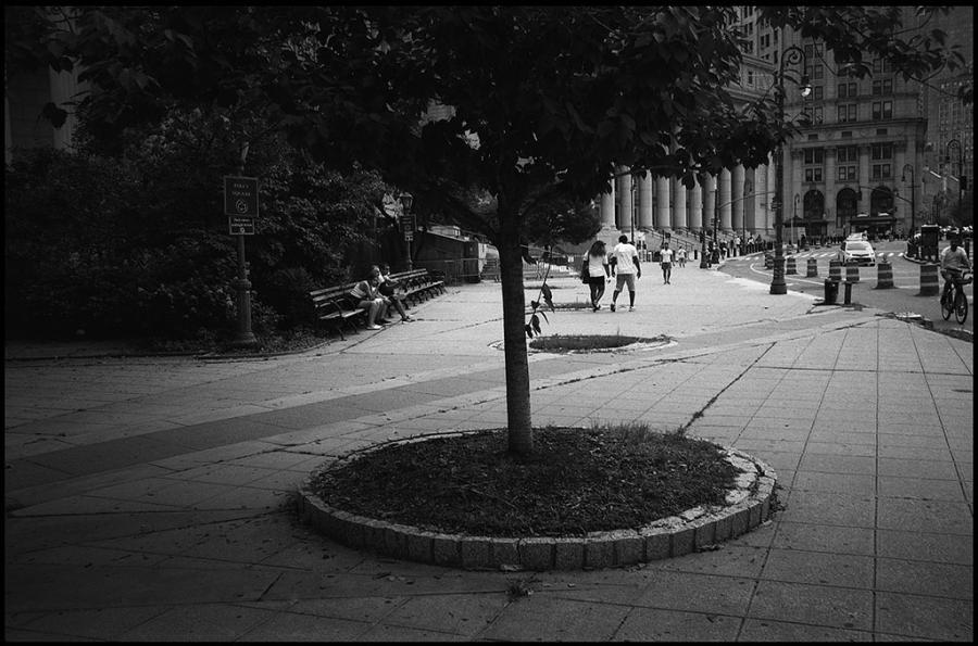 lower east side - black and white photo