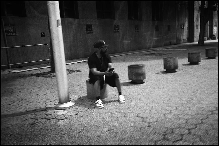 lower east side - black and white photo