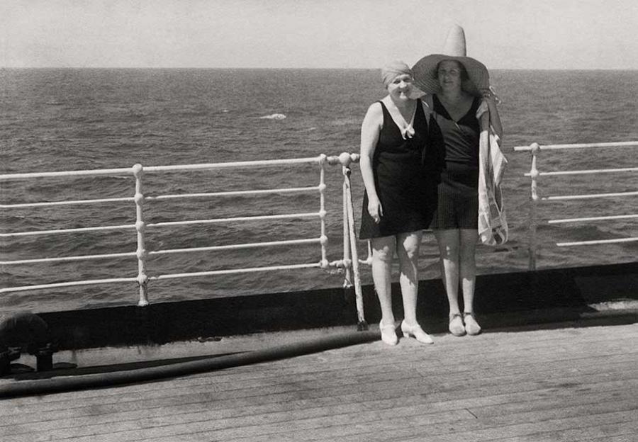 carribean cruise - black and white photo